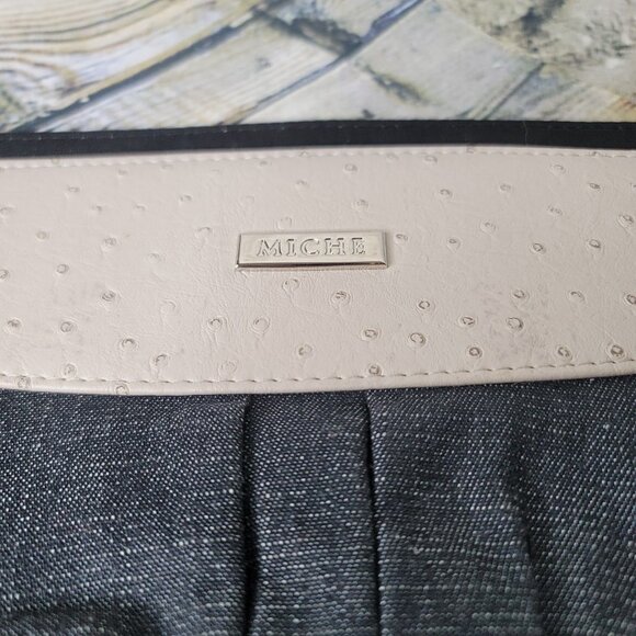 Miche Classic Shell Deniece Retired Blue Denim Jean & Faux Leather - Picture 2 of 3